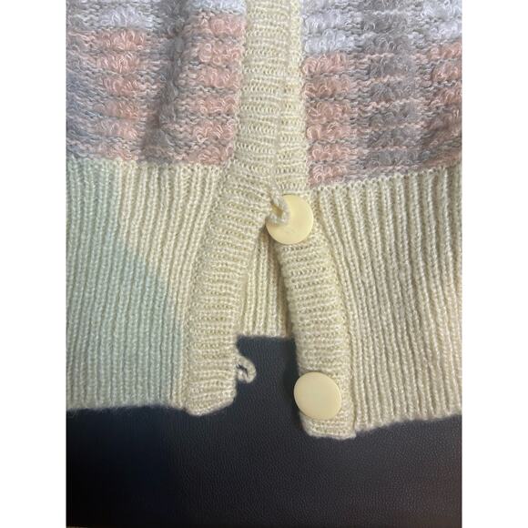 Vintage Appointments Boho Cottage Sweater Women Size Large Pastel Cottagecore - Picture 2 of 8